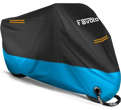 Immagine prodotto di Copertura universale per auto - Tessuto poliestere impermeabile - 245x105x125 cm - Nero e blu