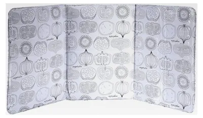 Produktbild von Faltbarer Spritzschutz für Küche und Herd, 39 x 84 cm, Küchenschutz mit Blumenmuster
