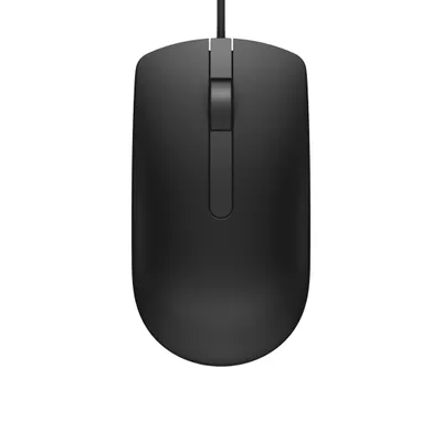 Obrázek produktu pro DELL MS116, Pro praváky i leváky, Optický, USB Typ-A, 1000 DPI, Černá