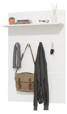 Produktbild von Valdemone - Flurmöbel, 76x20x114h cm Weiß, ein Ablageboden