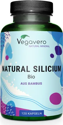 Produktbild von Vegavero Natürliches Silizium | 120 Kapseln | aus Bambus-Extrakt |  | vegan