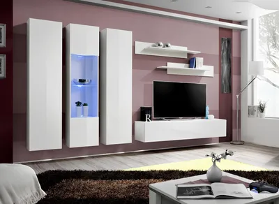 Produktbild von Designer Wohnwand Wand Regale Wohnzimmermöbel TV-Ständer Luxus Möbel