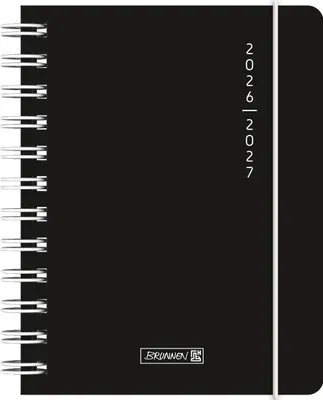 Produktbild von Schülerkalender 2026/2027 "Plain Black" | A6, Kunststoff