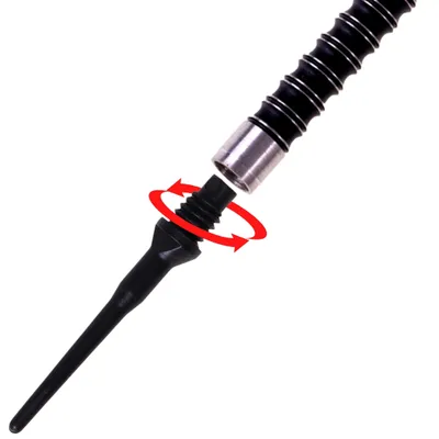 Produktbild von Softspitze Karella Keypoint 2BA Gewinde 100 St. Schwarz