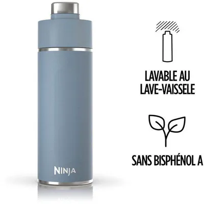 Obrázok produktu pre Izolovaná fľaša Thirsti NINJA, modrá denim, 530 ml, nerezová oceľ