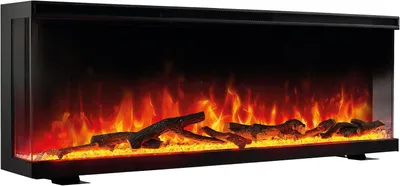 Productafbeelding van Elektrische Sfeerhaard - Wandmodel Inbouw - Gezellige sfeer creëren - 3 Installatie opties - 60 cm - Zwart