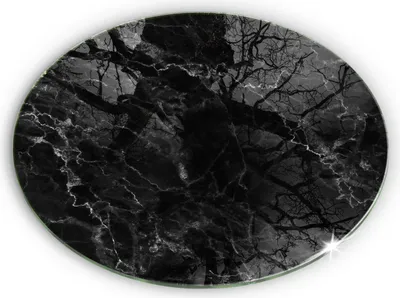 Produktbild von Unterlage für Kerzen Minimalistisch Glas Gummifüße - 40 cm - Eleganter Marmor