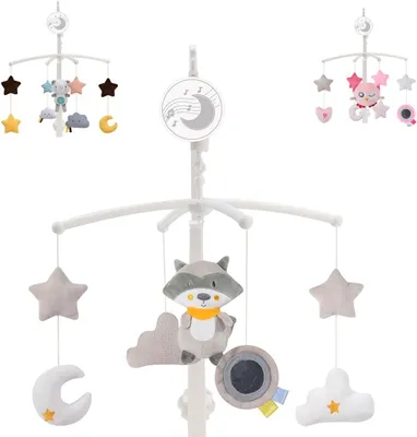 Produktbild von Cangaroo Musik Mobile 63605 Dreamy Aufzugsmechanismus Schlaflieder Plschtiere beige