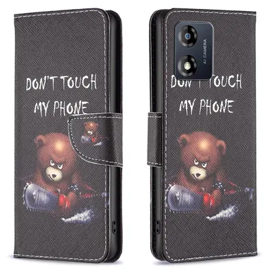 Obrázok produktu pre Pre Motorola Moto E13 4G Syntetická koža Puzdro na mobilný telefón Motif 1 Cover Case Protection New