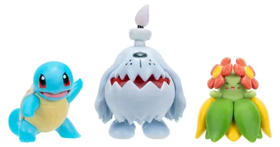 Zdjęcie produktu dla Zestaw 3 figurek akcji Pokémon: Schiggy, Gruff i Blubella