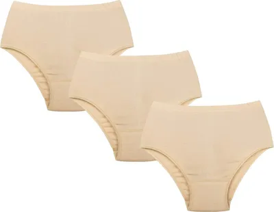 Productafbeelding van J&C Damen tailleonderbroek, 3-pack, katoen, huidvriendelijk, maat L, model H301