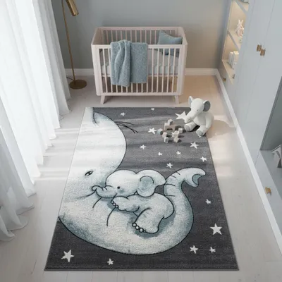 Kinderteppich Elefant Polypropylen gewebt saugroboter Kurzflor Kinderzimmer_Läufer_#sku_BARKKIDS801500560BLUE-BARKKIDS1201700560BLUE-BARKKIDS1402000560BLUE-BARKKIDS1602300560BLUE-BARKKIDS2002900560BLUE#