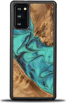 Produktbild von Holzhülle Bewood Unique - Turquoise für Galaxy Note 20