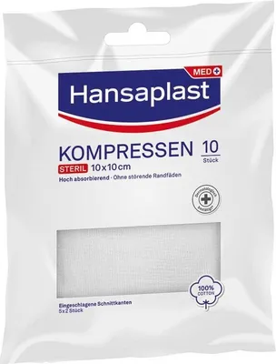 Image de Hansaplast Compresses stériles 10x10 cm 5X2 pces