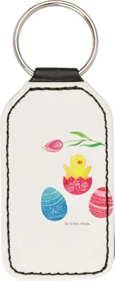 Produktbild von Mr. & Mrs. Panda schlüssel anhänger Küken Schlüpfen - Weiß - Geschenk, Ostergeschenke, Taschenanhänger, Liebe Grüße, Schlüsselanhänger, für, Ostern, Ostergrüße, Ostereier