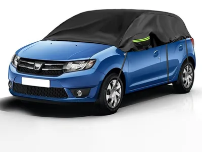 Zdjęcie produktu dla Pokrowiec samochodowy wodoodporny do Dacia Sandero (2012-2023), półgarażowy, do użytku w każdych warunkach pogodowych, z ochroną przed promieniowaniem UV