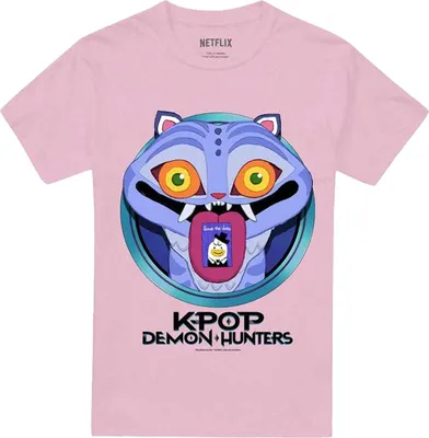Productafbeelding van K-Pop Demon Hunters - "Save The Date" T-shirt voor heren/dames, uni model, TV20372 (maat M) (lichtroze)