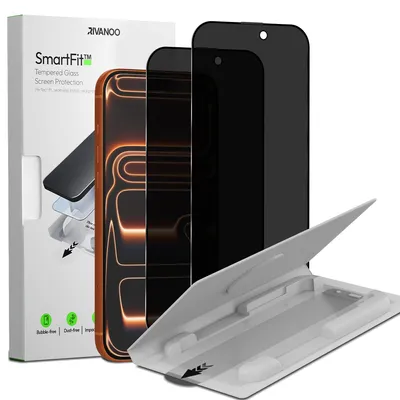Produktbild von 2-Pack iPhone 17 Pro Max Displayschutzfolie Privacy - Gehärtetes Glas | [Automatische Installation] - Blasenfrei