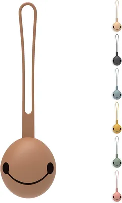 Produktbild von Schnullerhalter, Silikon Schnullerbox, BPA-frei, Creme Beige, Für unterwegs