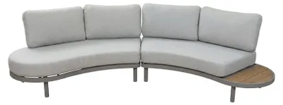 Produktbild von Lounge-Sofa Bari | 2-teilig | Beige & Camel