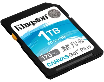 Obrázek produktu pro Kingston Technology Canvas Go! Plus , 1 TB, SD, Třída 10, UHS-I, 170 MB/s, 90 MB/s