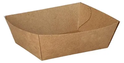 Produktbild von Snacktrays, Pappe "pure" 3,5 cm x 7 cm x 9 cm braun