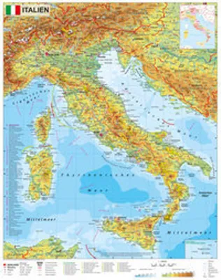 Produktbild von Italien physisch  1 : 1.600 000