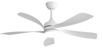 Zdjęcie produktu dla Wentylator sufitowy z oświetleniem LED, pilotem, timerem, silnikiem prądu stałego, 3 trybami barw światła, średnica 106 cm, kolor biały