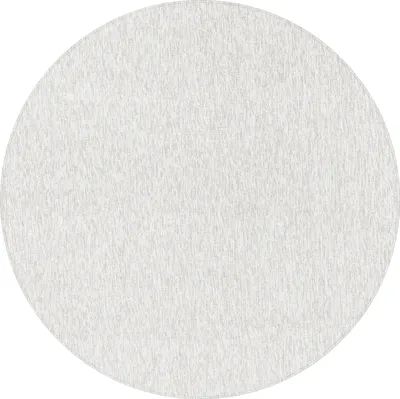 Produktbild von Kurzflor Teppich Wohnzimmer Creme 160x160 Rund Unicolor - Einfarbig aus Polypropylen