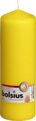 Obrázek produktu pro Sloupkové svíčky žluté 200/68 mm