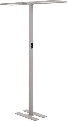 Produktbild von BELIANI LED-Stehlampe Silber Metall 196 cm mit Bewegungsmelder Dimmbar Tageslichtsensor Touchfunktion Langes Kabel Bogenlampe Industrie Look Wohnzimmer