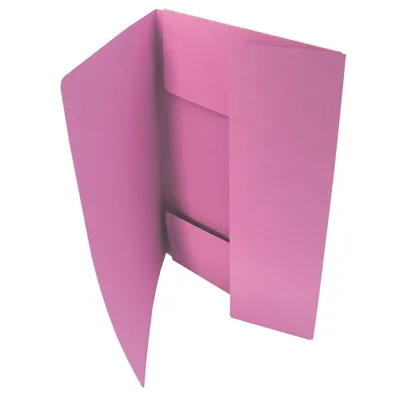 Immagine prodotto di Cartelle di carta con alette Hit Office A4 rosa, 50 pz