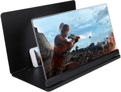 Produktbild von Mobiler Schirmvergrößerer 14 Zoll - Schwarz - Anti-Strahlung - Für Filme und Spiele - Kompakt