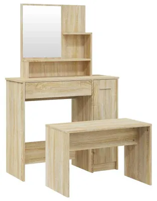 Obrázok produktu pre vidaXL Toaletný stolík Sonoma Oak 86,5x35x136 cm