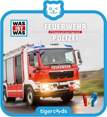 Produktbild von Tiger Media tigercard - Was ist Was - Feuwehr/Polizei