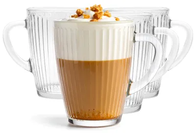 Immagine prodotto di Bicchieri da bevanda in vetro Krosno, produzione 1992. Ideali per caffè, tè, acqua, succhi di frutta e altre bevande