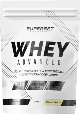 Image de Whey protéine - Superset Nutrition - 100% Whey Proteine Advanced (300g) - Saveur Vanille Crémeuse