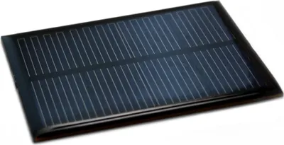 Produktbild von Solarzelle aus Epoxidharz 2V 250mAh witterungsbeständig 7,5x6cm 2,5mm