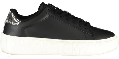 Produktbild von Tommy Hilfiger Black Leather Women Sneaker – EU38/US8 Größe: 38