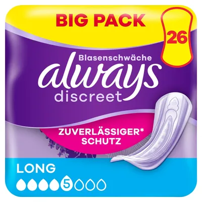 Obrázek produktu pro always 8700216179348 Slipeinlagen discreet Long, 26 St.