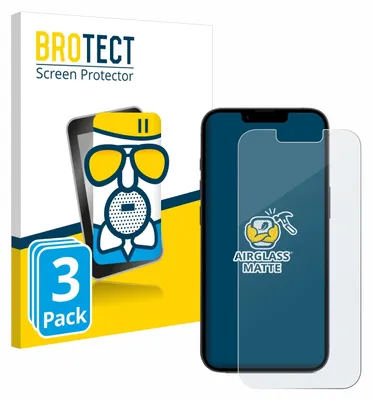 Produktbild von 3x BROTECT Entspiegelungs Schutzglas für Apple iPhone 16e / 17e Schutzfolie Panzer Folie Glas Display Schutz matt