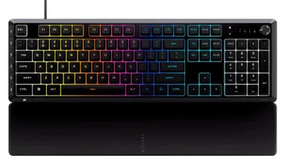 Produktbild von Corsair SKIFF 100 PLUS, Volle Größe (100%), Verkabelt & Kabellos, USB + Bluetooth, Membran Key Switch, Schwarz