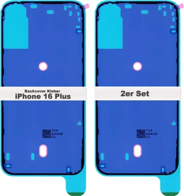 Produktbild von 2x iPhone 16 Plus Backcover Akkudeckel Kleber Klebestreifen Glue