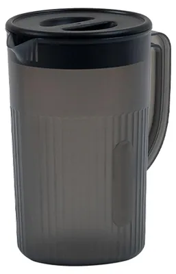 Image de Pichet en plastique avec couvercle, grande contenance, pichet pour eau froide résistant aux hautes températures, pour jus, thé, café