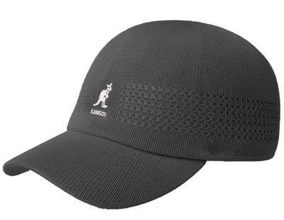 Kangol gestrickte Sommer Baseball-Cap Tropic Ventair in grau