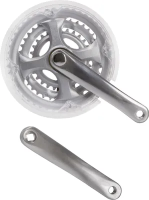 Produktbild von Kettenradgarnitur Kurbelgarnitur 28/28/48 Zähne 170mm Silber mit Kettenschutz