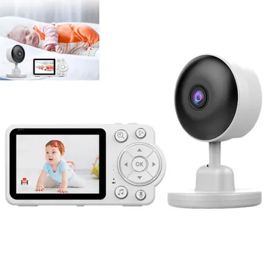 Produktbild von Babyphone mit Kamera und Monitor 2,8 Zoll, Nachtsicht, Temperaturüberwachung, VOX Geräuscherkennung, 4X Zoom, Gegensprechfunktion, Akku