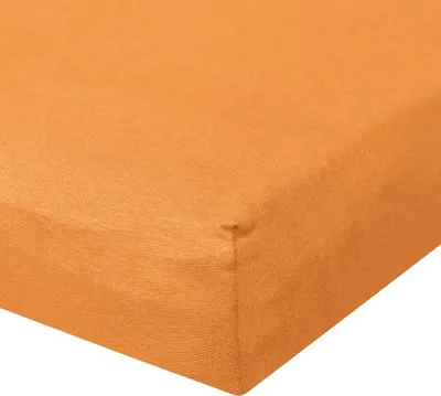 Produktbild von Bettwaren-Shop Jersey Spannbetttuch Ultra-Stretch 90x200 - 100x220 cm orange