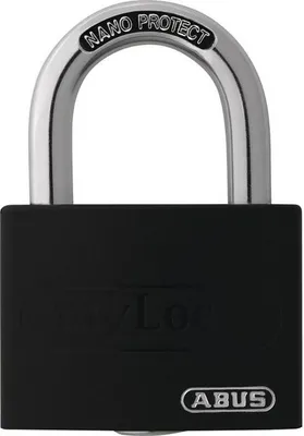 Produktbild von ABUS Zylindervorhangschloss T65AL/40 schwarz gl.Schlosskörper-B.43mm Alu.gl. - 49946 3