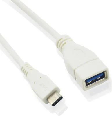 Image de Microconnect USB3.1CAF02W 0.2m USB C USB A Blanc Câble USB (USB3.1CAF02W)